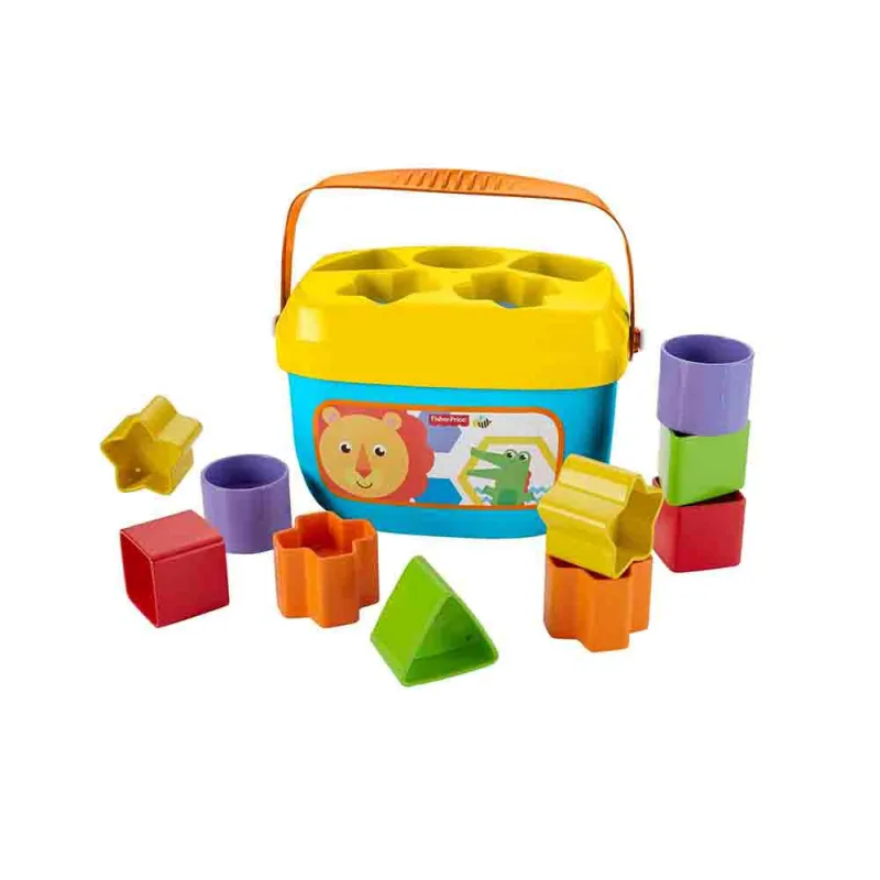 Balde Primeiros Blocos - Fisher-Price - 20cm - 10 Blocos - Fisher-Price
