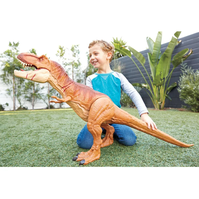 Figura Articulada - 105 Cm - Jurassic World - Tyrannosaurus Rex - Mattel
