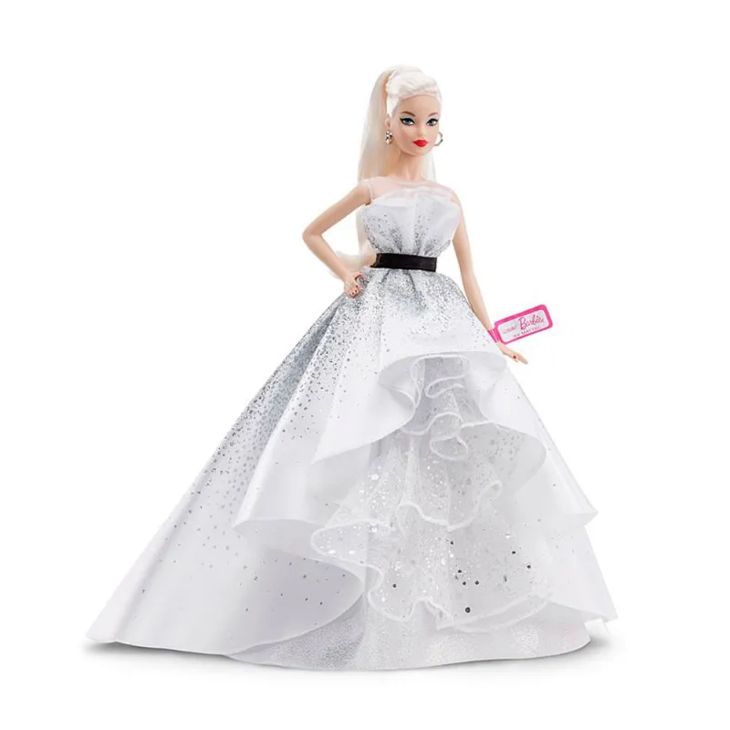 Boneca Barbie Colecionável - 30 Cm - Edição de Aniversário - 60 Anos - Mattel