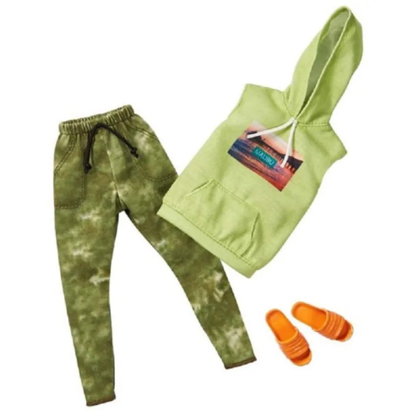 Ken Roupas e Acessórios Moletom Malibu Verde e Calça - Mattel