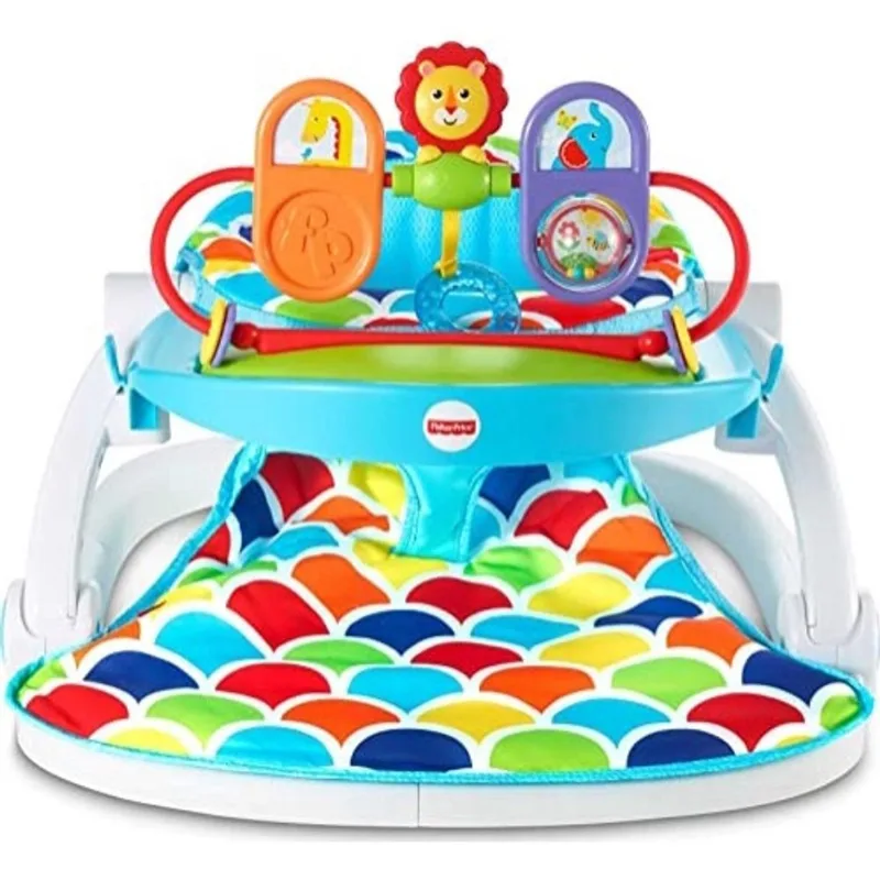 Assento de chão fisher-price deluxe sit-me-up com Toy-Tray Happy Hills