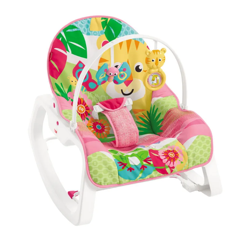 Cadeirinha de Descanso - Infant-to-Toddler Rocker - Tigre - Rosa - Fisher-Price