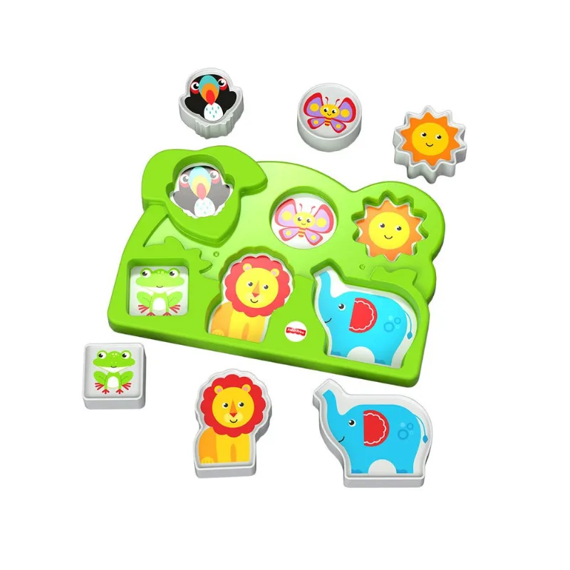 Fisher-Price Quebra-Cabeça da Selva 6 Peças