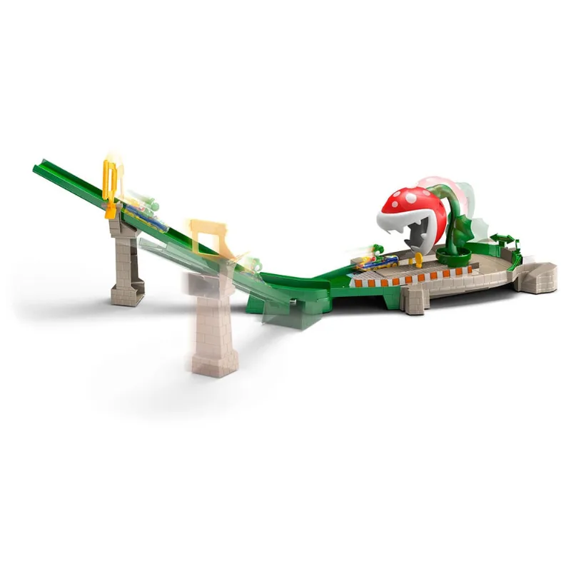 Pista Hot Wheels - Mario Kart - Planta Carnívora - Mattel