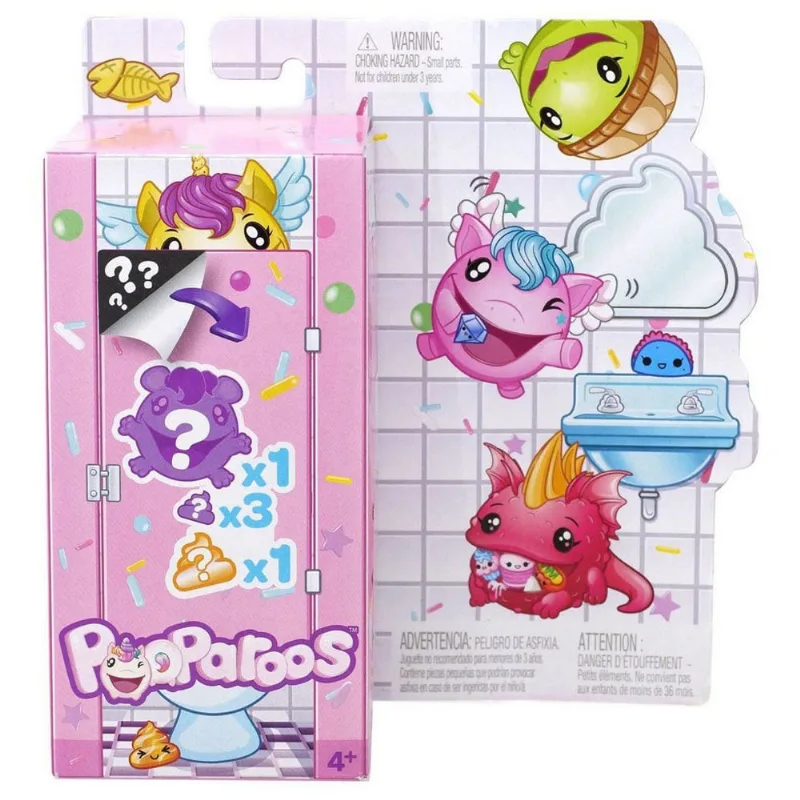 Mini Figuras Surpresas - Pooparoos - Figura e Comidinha - Mattel
