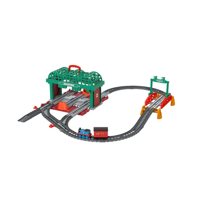 Pista De Percurso e Mini Veículo - Thomas e Seus Amigos - Estação Knapford - Fisher-Price