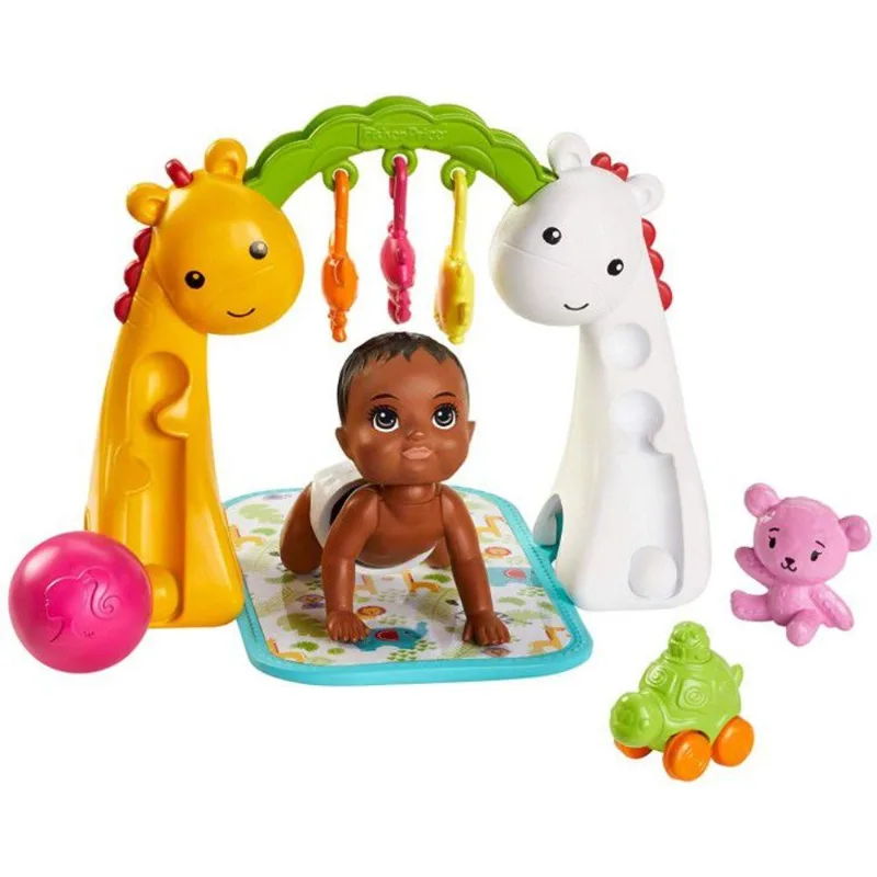 Barbie Skipper Babysitters Conjunto Bebê engatinha e Ginásio de Atividades - Mattel
