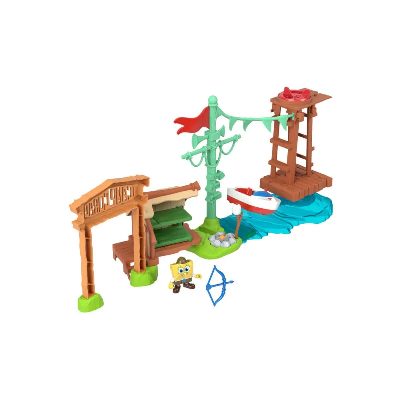 Playset e Mini Figura - Imaginext - Bob Esponja - Campo Coral - Fisher-Price