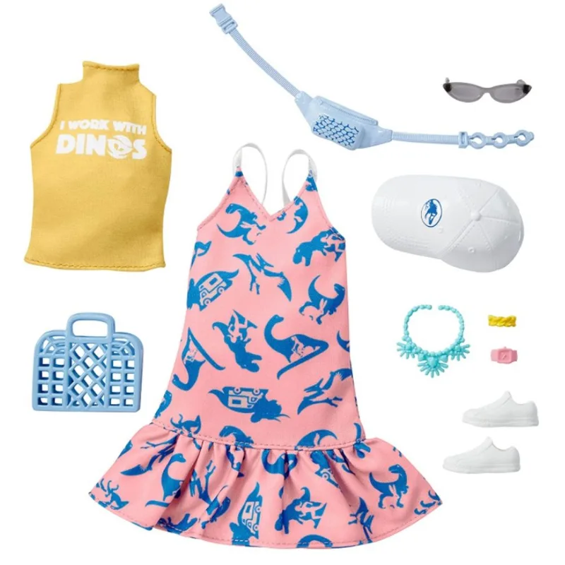 Barbie Roupas e Acessórios Regata Vestido Dinossauros - Mattel
