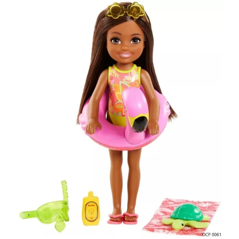 Boneca Barbie Chelsea Praia Flamingo - Mattel