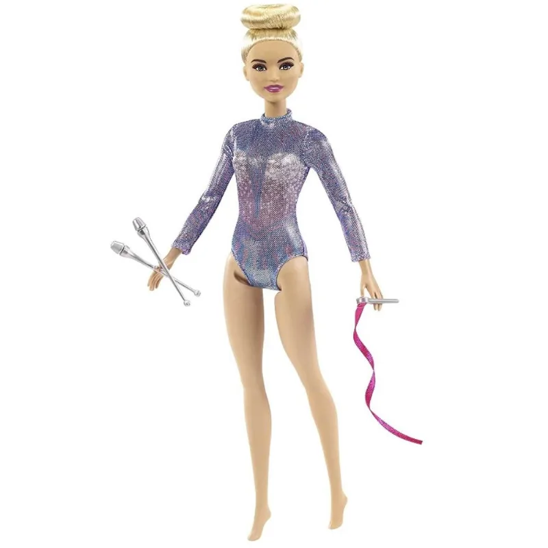 Boneca Barbie Profissões Ginasta Rítmica Loira GTN65 Mattel