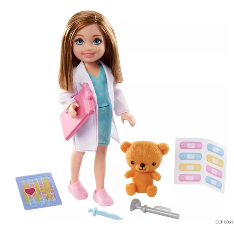 Boneca Barbie Chelsea Profissões Médica - Mattel
