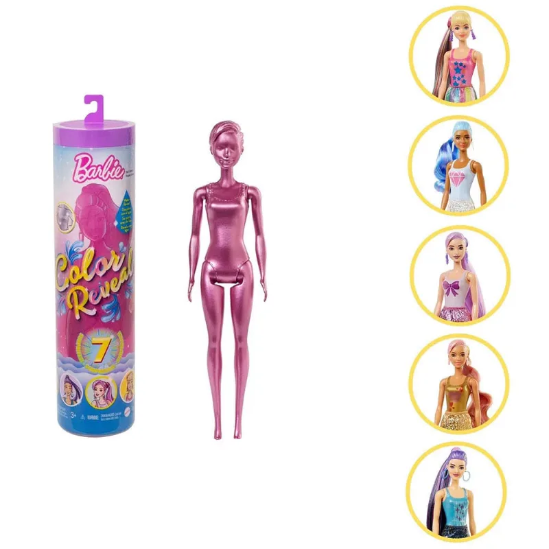 Boneca Barbie - Fashionista - Color Reveal - Glitter - Mattel