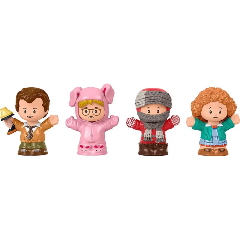 Fisher-Price Little People Collector A Christmas Story, Special Edition Figure Set with 4 Personagens do Filme Clássico de Natal