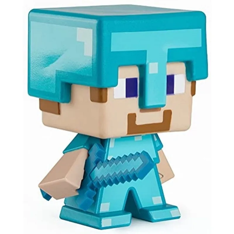 Minecraft 2021 Special Edition Figure – Steve de grande porte em Diamond Armor para Minecraft Live Festival, Action Toy for Kids Ages 6 Years