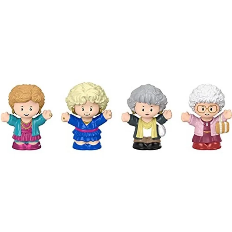 Fisher-Price Little People Collector The Golden Girls, Special Edition Figure Set Com 4 personagens principais do clássico programa de TV