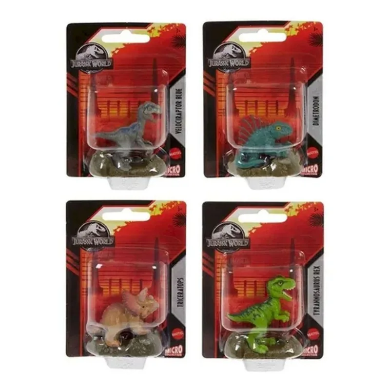 Micro Collection Jurassic World Kit C/ 4 Mattel GXB08