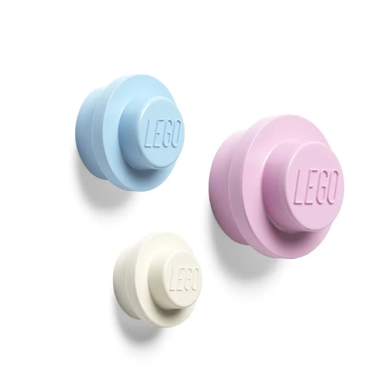 Quarto Copenhague 40161736 Conjunto de Cabide lego, rosa/azul/branco