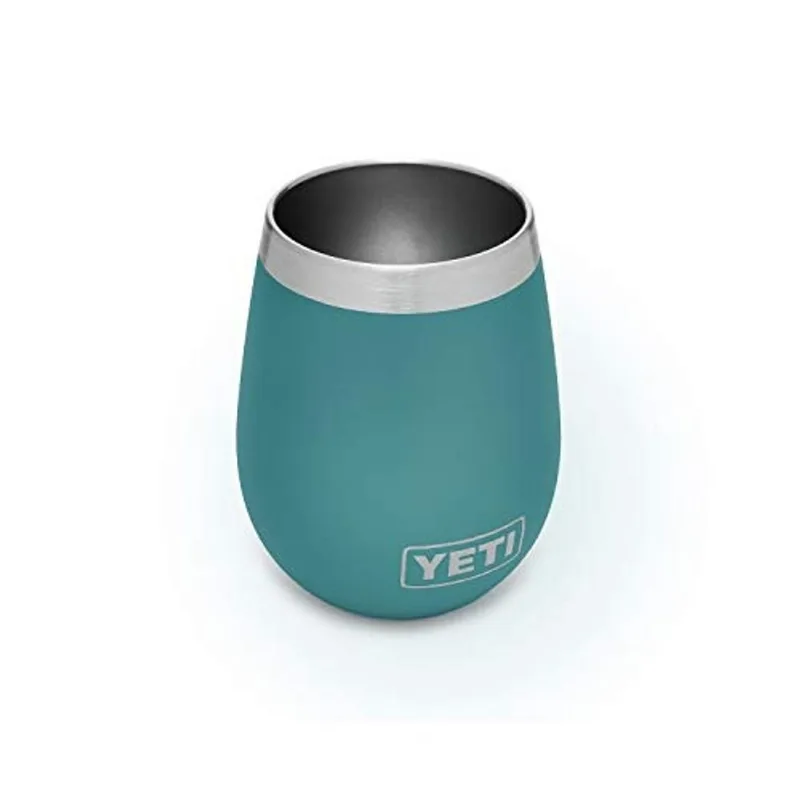 Yeti Rambler 10 oz Wine Tumbler, Vácuo Isolado, Aço Inoxidável, Rio Verde
