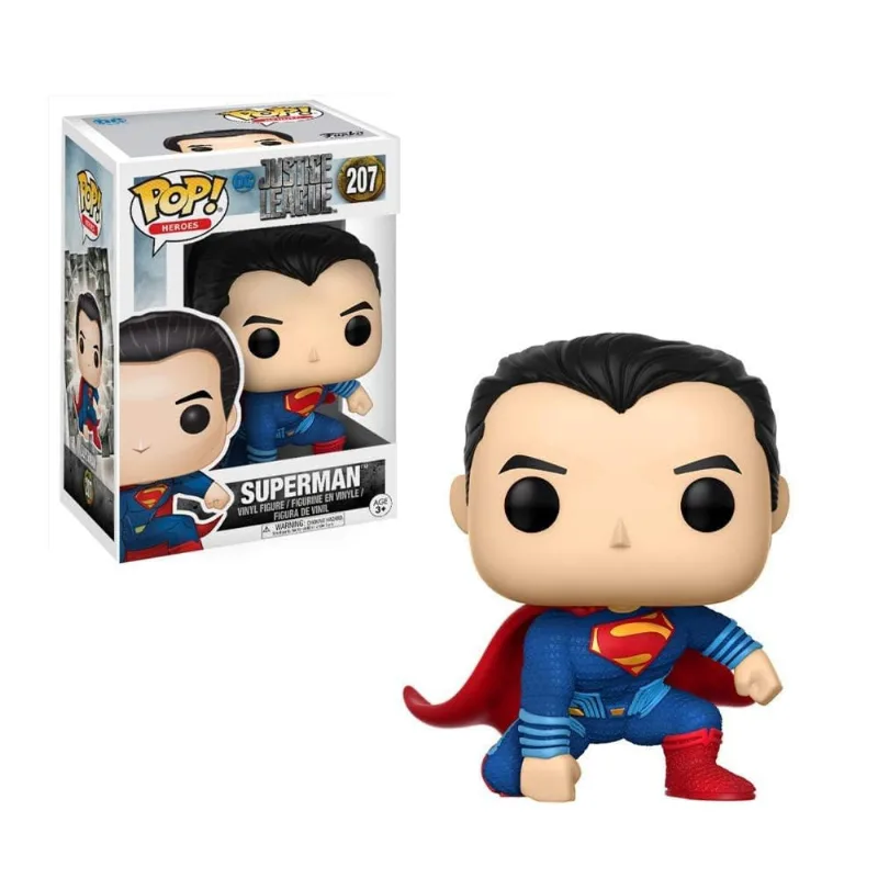 Boneco dc Comics Funko Pop Superman 207 Liga da Justiça Justice League