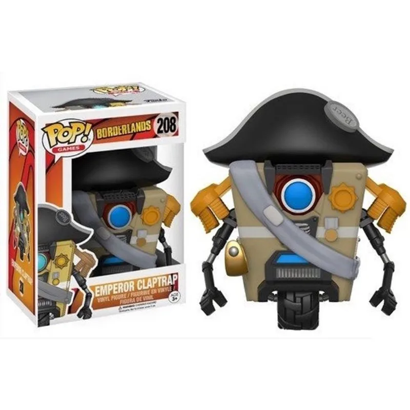 Funko pop Games Borderlands Imperador Claptrap Action Figure