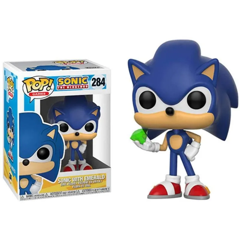 Funko Pop Games Sonic The Hedgehog With Emerald #284