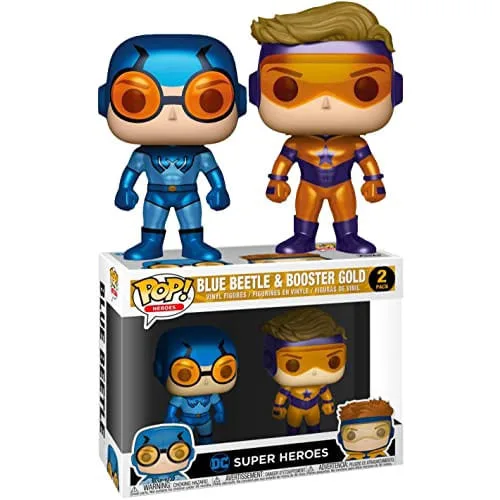 Pop Booster Gold & Besouro Azul Vinil Figura 2 Pack - Não Disponível
