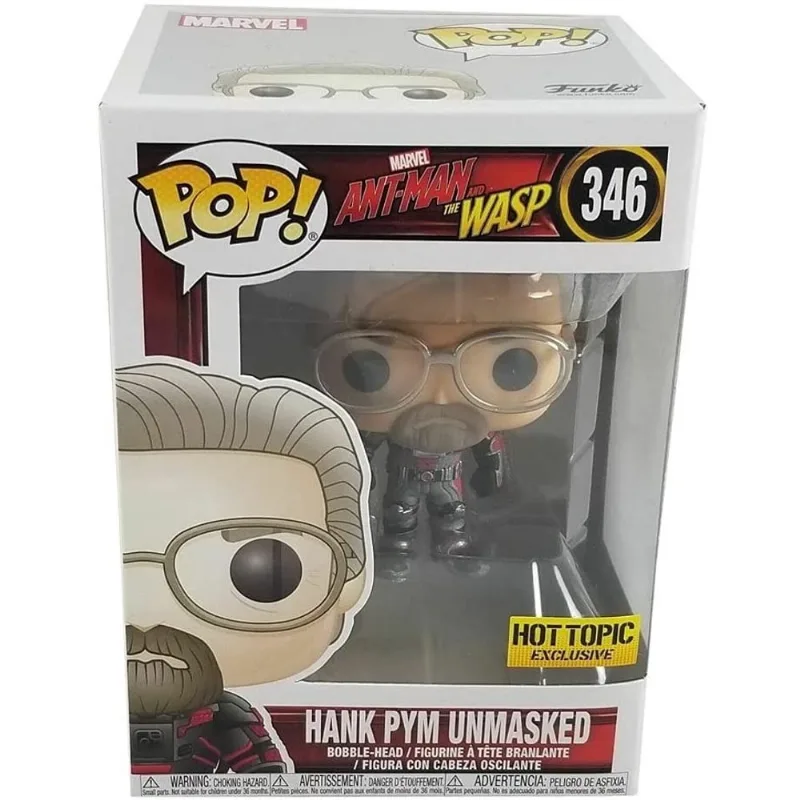Funko Pop! Marvel 346 Homem-Formiga & A Vespa Desmascarada Hank Pym (Hot Topic Exclusive)
