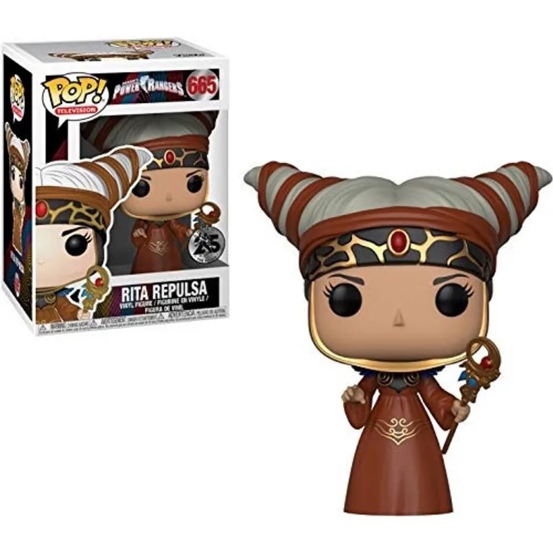 Funko Pop Television: Power Rangers - Rita Repulsa Figuras de coleção, multicor