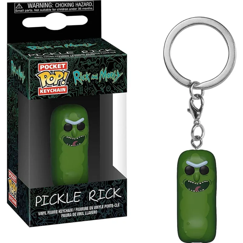 Funko 35929 Pop! Chaveiro: Rick & MortyPickle Rick, Multicolor