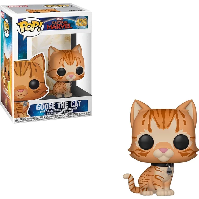 Funko Pop! Marvel: Capitã Marvel - Ganso O Brinquedo gato, Padrão, Multicolor