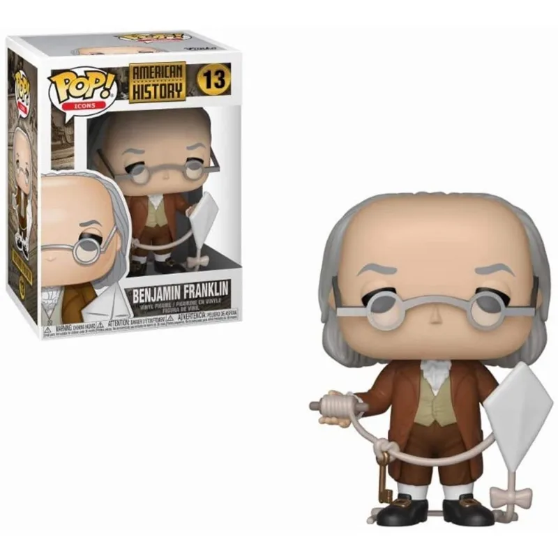 Funko Pop! Ícones: História - Benjamin Franklin, Multicolor