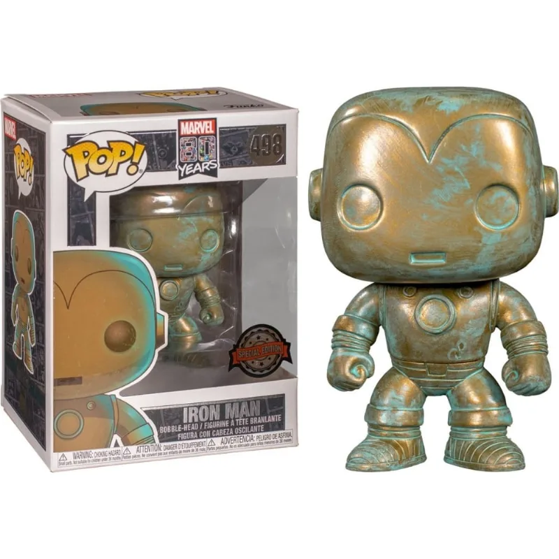 Marvel 80 Years - Iron Man (Homem de Ferro) Patina #498 Funko Pop