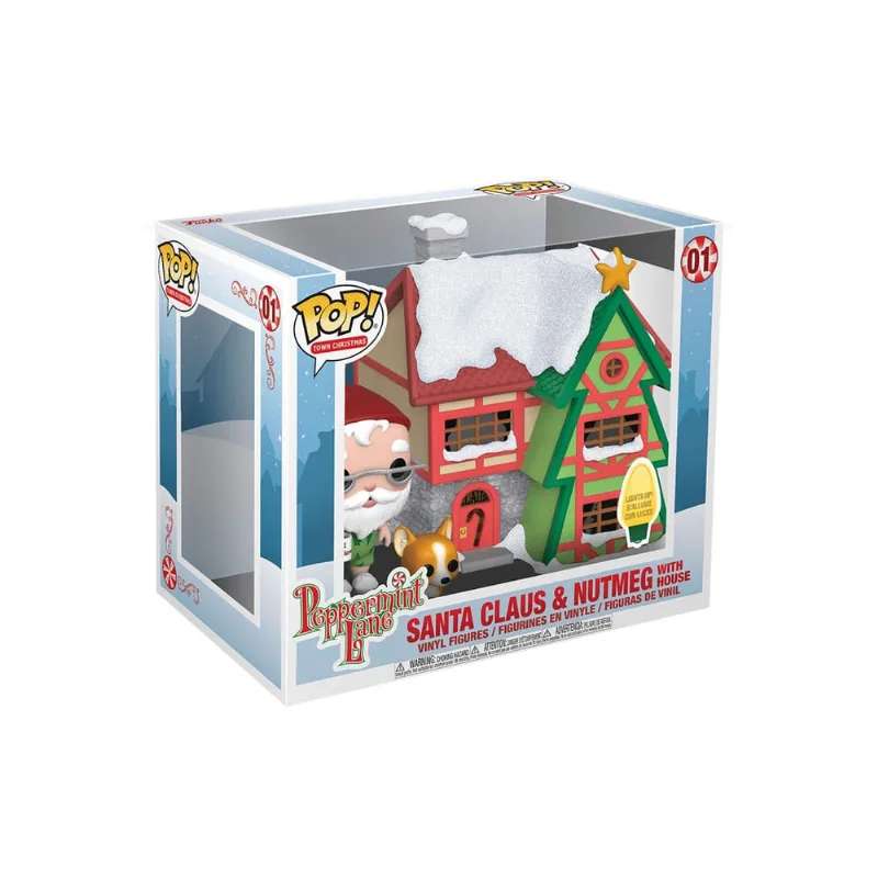 Funko 44423 Pop! Freguesia: Férias - Casa do Pai Natal com Pai Natal