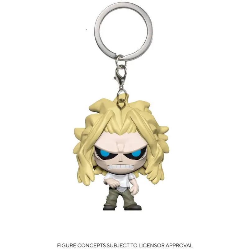 Funko Pop! Keychain: My Hero Academia - All Might Weakened State, Multicolor