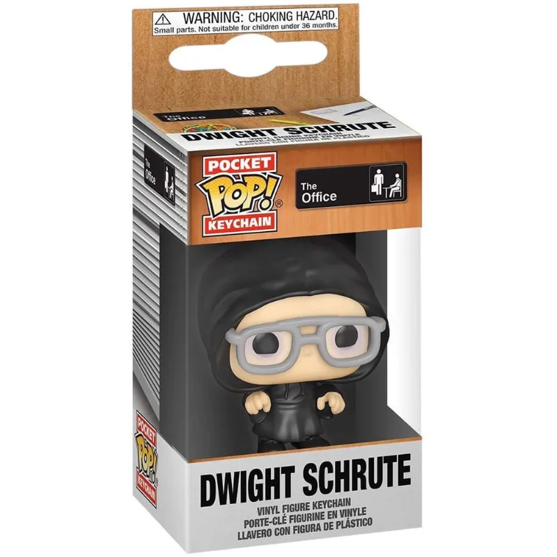 Funko Pocket Pop! Keychain: The Office - Dwight como Senhor das Trevas