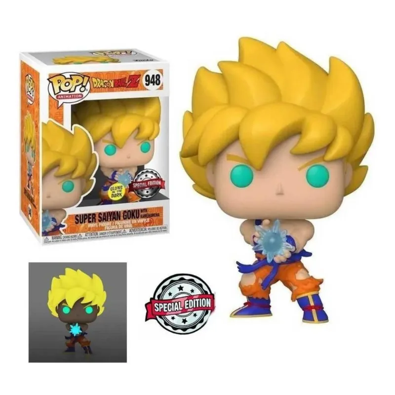 Boneco Funko Pop Super Saiyan Goku with Kamehameha Esp 948