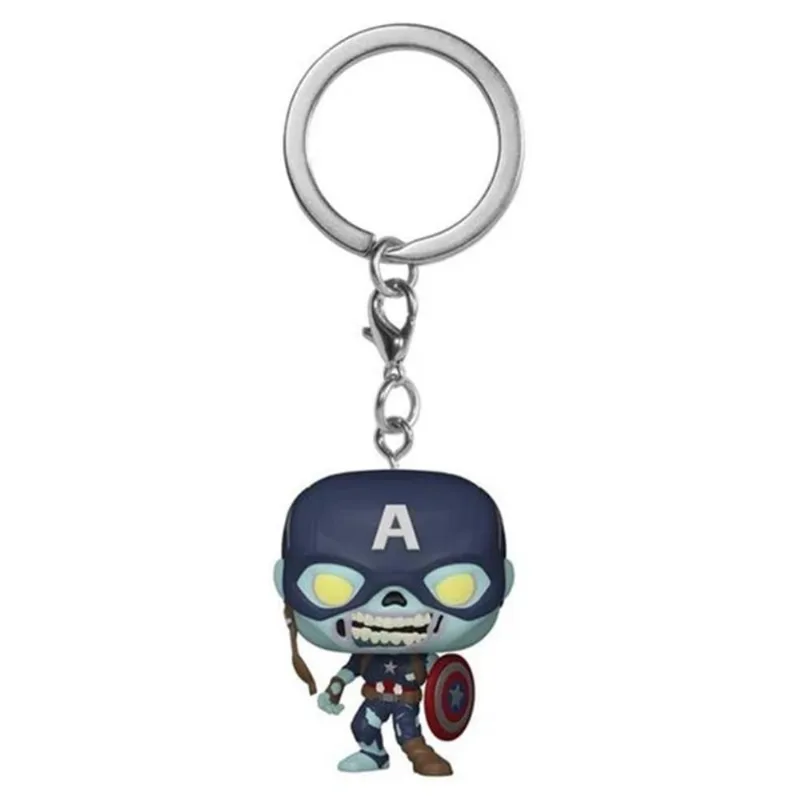 Chaveiro Funko Pop Marvel What If... Zombie Captain America