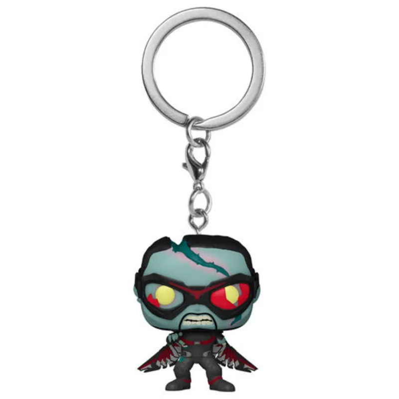 Chaveiro Funko Pop Marvel What If... Zombie Falcon