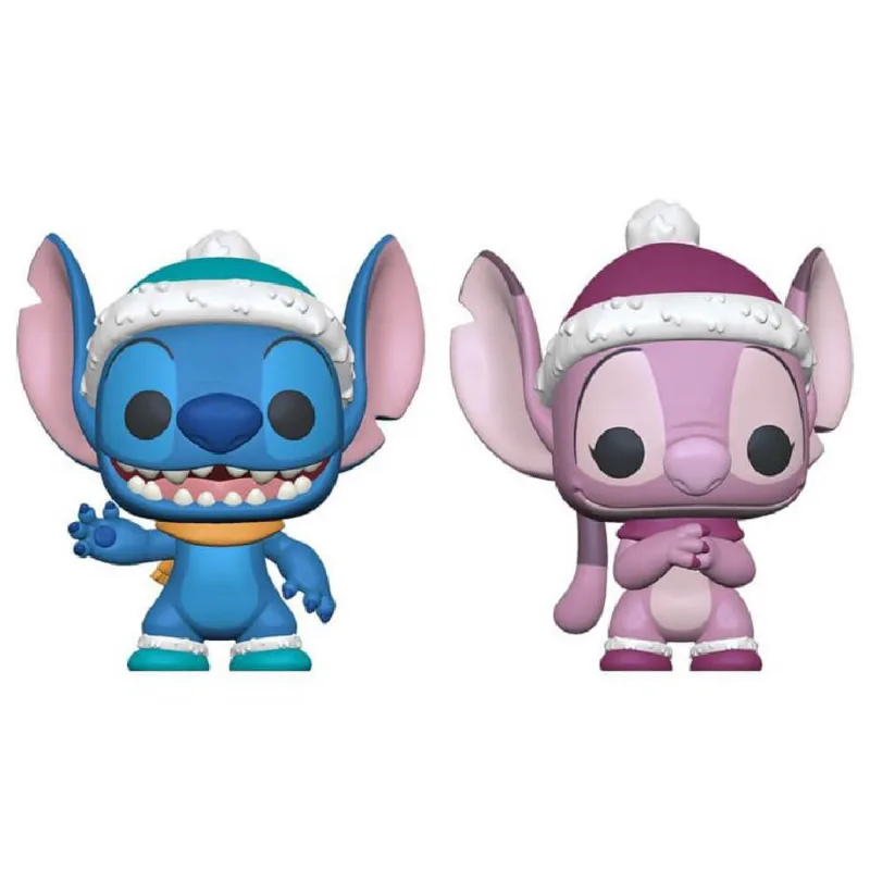 Boneco Funko Pop Stitch & Angel - Lilo & Stitch Disney 2-Pack