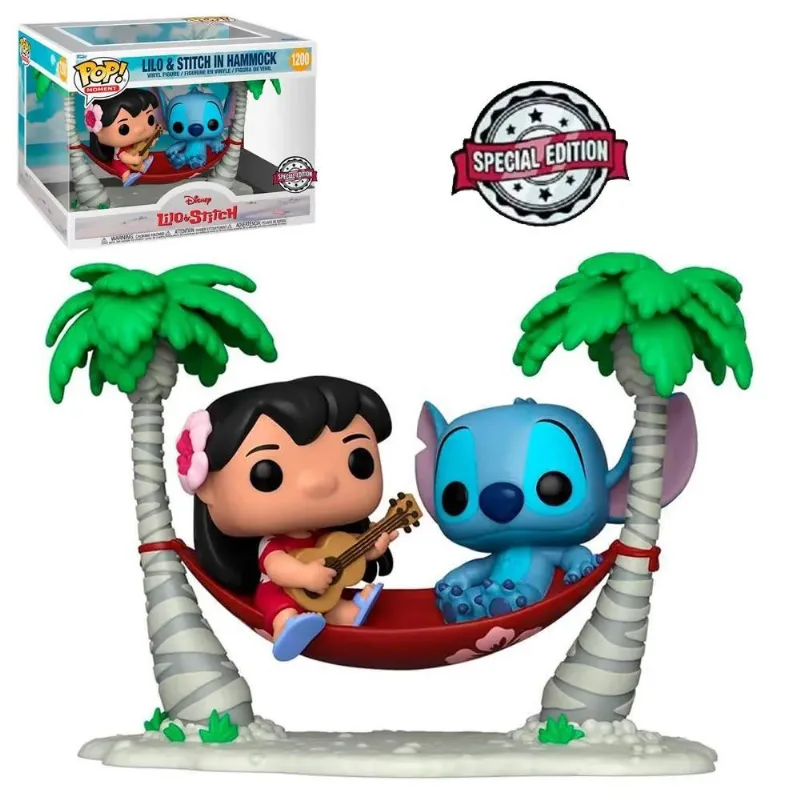 Boneco Funko Pop Disney Lilo & Stitch in Hammock 1200