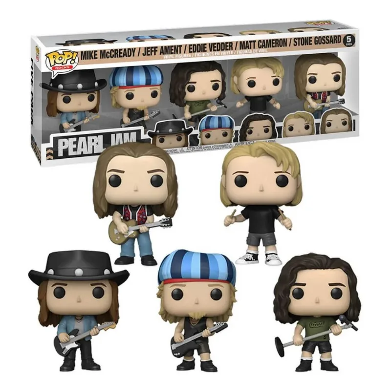 Funko Pop Pearl Jam 5-Pack Full Band Funko Pop Rocks
