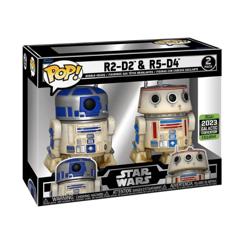 Funko Pop! R2-D2 & R5-D4 2-Pack Convenção Exclusiva