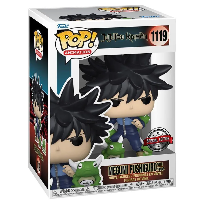 Funko Pop! & Buddy: Jujutsu Kaisen - Megumi Fushiguro Com Sapos (9,5 Cm)