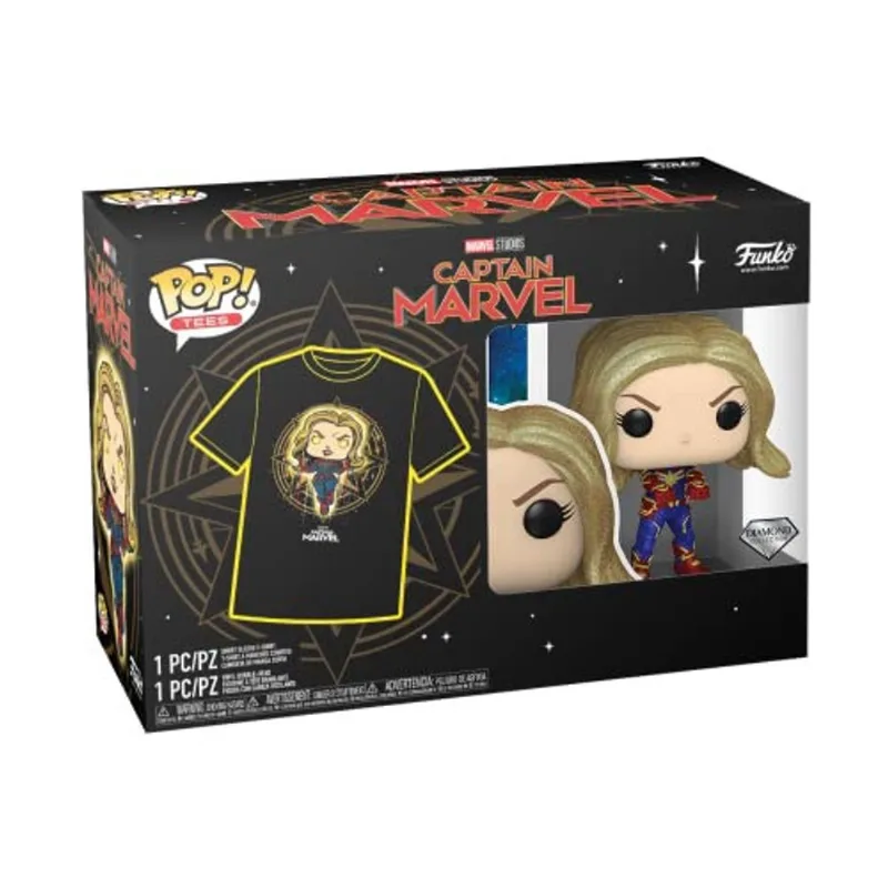 Funko Pop! Pop e Tee: Marvel - Capitã Marvel xs