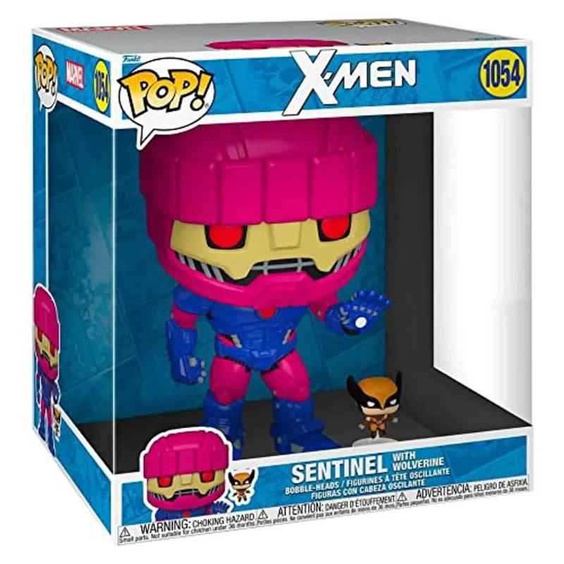Funko Pop! Jumbo: X-Men Sentinel com Wolverine Prévias E