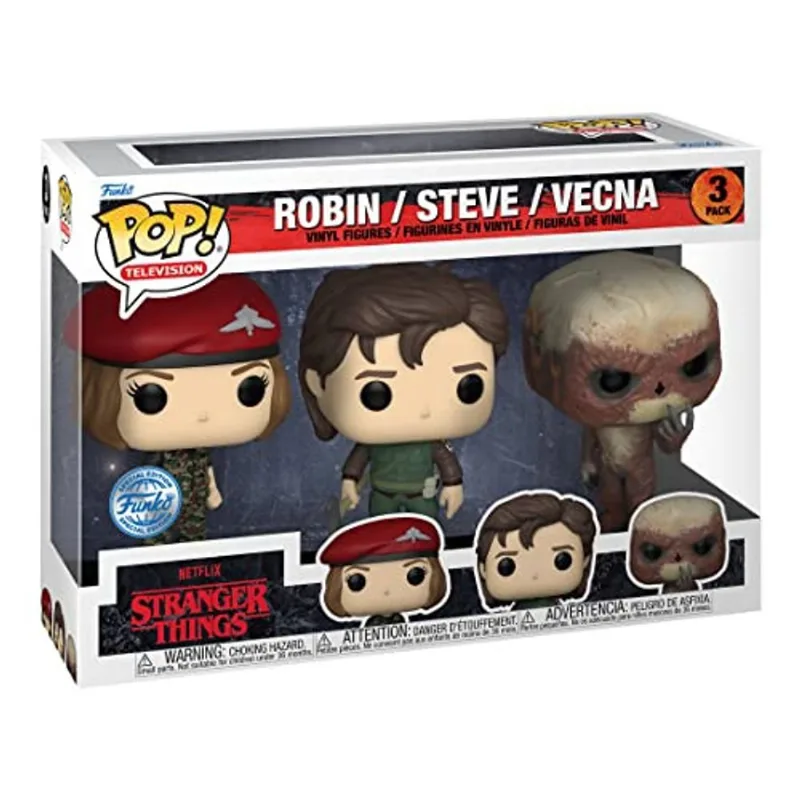 Funko pop! tv: Stranger Things Robin / Steve / Vecna 3-Pack Wa