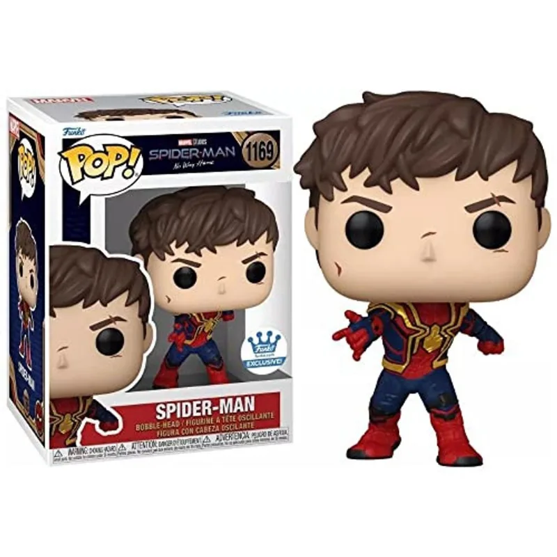 Funko Pop Spiderman No Way Home: Homem-Aranha Desmascarado 1169 E