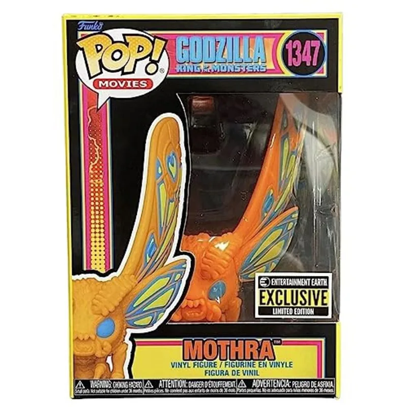 Funko! Godzilla Mothra Black Light Pop! Boneco de vinil - En