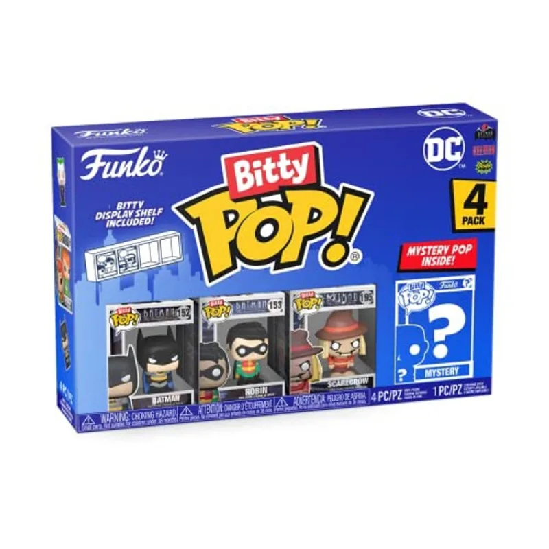 Funko Bitty Pop! dc Mini Brinquedos Colecionáveis - Batman, Robin,